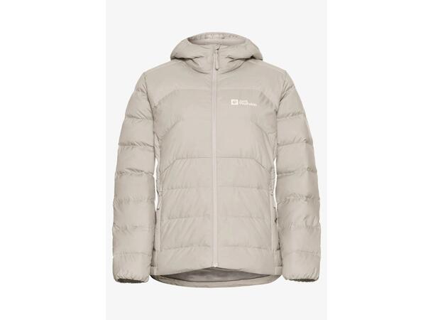 JW Ather Down Hoody W Beige M Jack Wolfskin dunjacka dam 