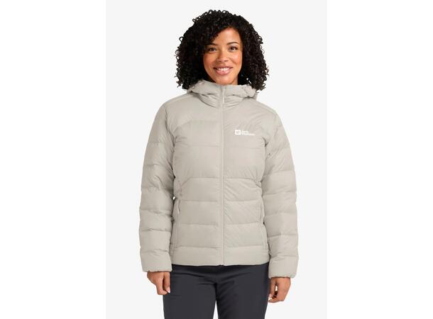 JW Ather Down Hoody W Beige M Jack Wolfskin dunjacka dam 
