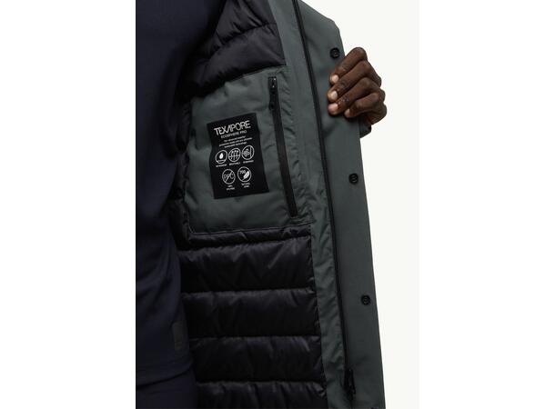 JW Brandenburger Coat M Grön S Jack Wolfskin fodrad jacka herr 