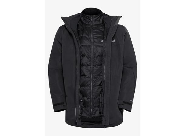 JW Flowline 3in1 Jkt M Svart M Jack Wolfskin skidjacka herr 
