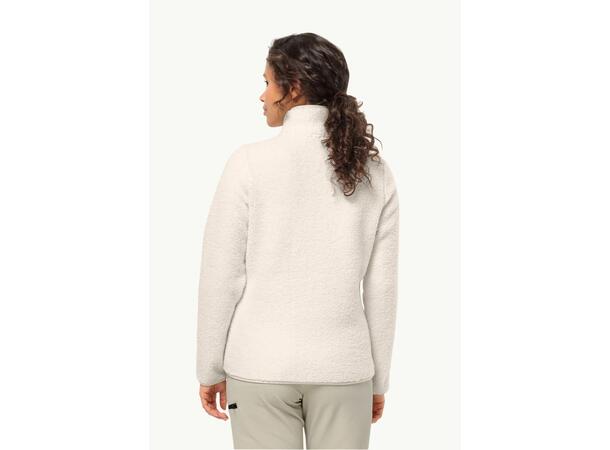 JW High Curl Jacket W Ljusgrå L Jack Wolfskin fleecejacka dam 