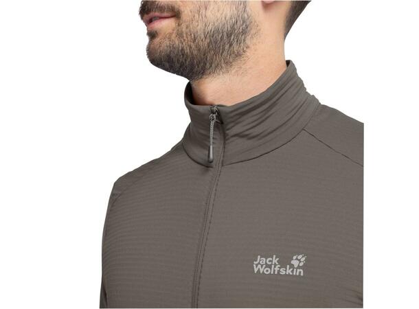 JW Litestride FZ M Brun S Jack Wolfskin fleecejacka herr 