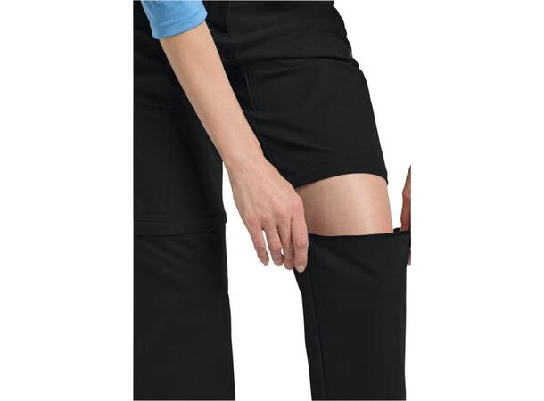 JW Pico Trail Zip Off Pants W Svart 38R Jack Wolfskin vandringsbyxor dam 