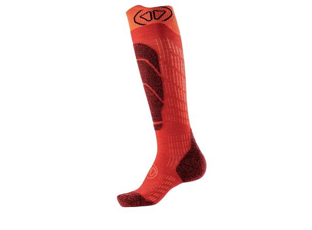 SIDAS SKI MERINO JR SOCKS Röd 27-30 Skidstrumpor junior 