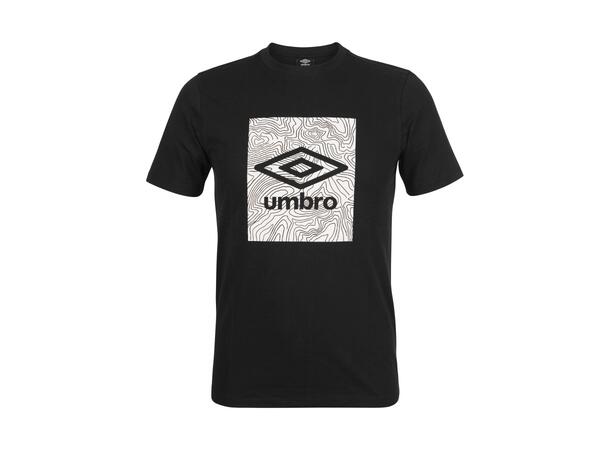 UMBRO Geo Graphic Tee Svart S T-shirt med tryck 