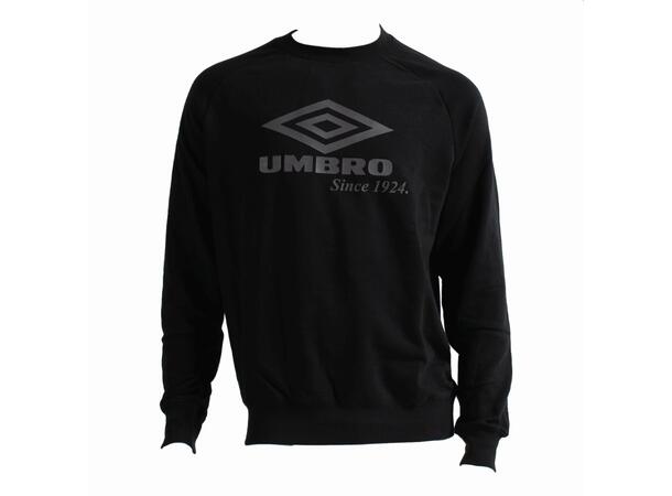 UMBRO Large Logo Sweat Svart M Sweatshirt med rundhals 