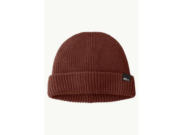 JW Fischer Beanie Brun Jack Wolfskin stickad mössa 