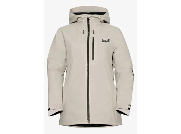 JW Flowline 3in1 Jkt W Beige M Jack Wolfskin skidjacka dam 