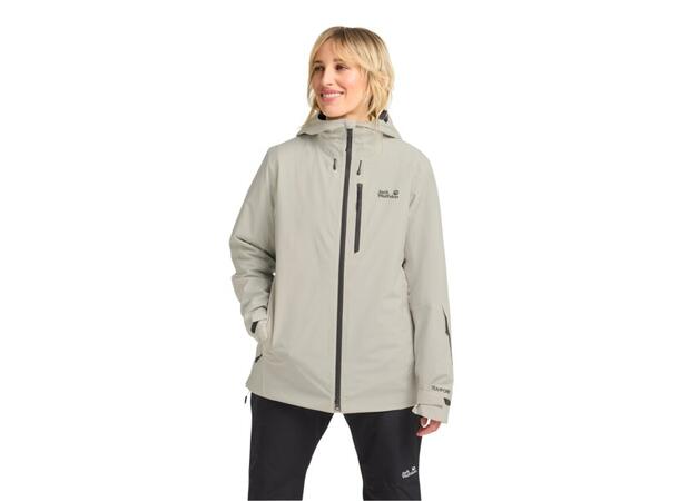 JW Flowline 3in1 Jkt W Beige M Jack Wolfskin skidjacka dam 