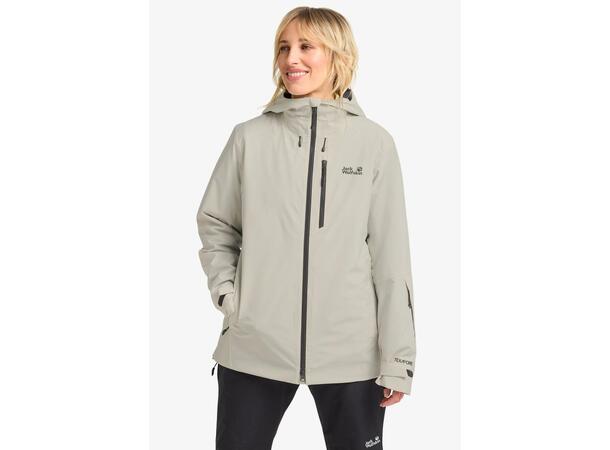 JW Flowline 3in1 Jkt W Beige M Jack Wolfskin skidjacka dam 