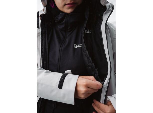JW Flowline 3in1 Jkt W Beige M Jack Wolfskin skidjacka dam 