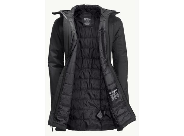 JW Heidelstein Ins Jkt W Svart M Jack Wolfskin hardshell-jacka dam 