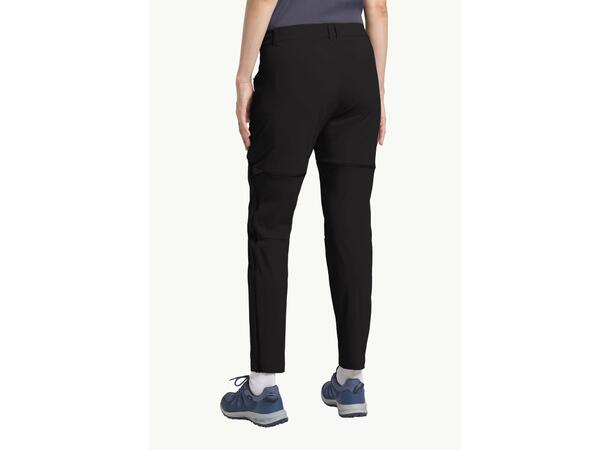 JW Hikeout Zip Away Pants W Svart 38R Jack Wolfskin vandringsbyxor dam 