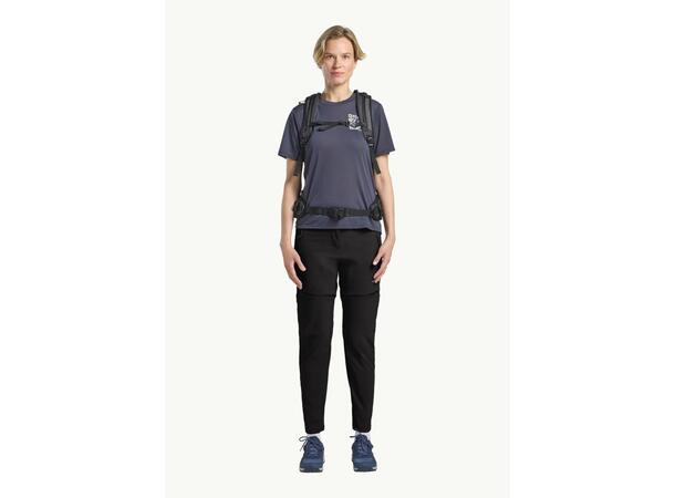 JW Hikeout Zip Away Pants W Svart 38R Jack Wolfskin vandringsbyxor dam 