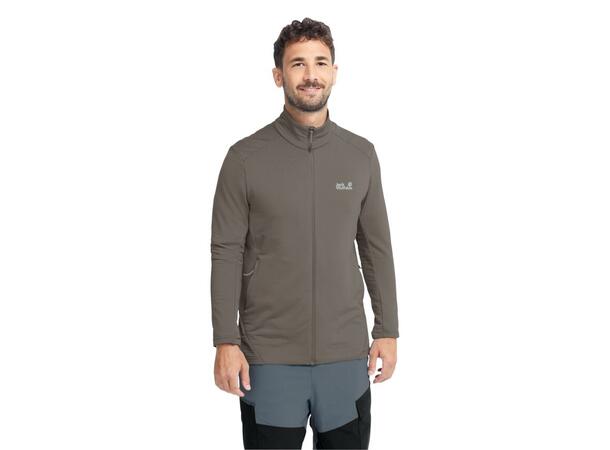 JW Litestride FZ M Brun M Jack Wolfskin fleecejacka herr 