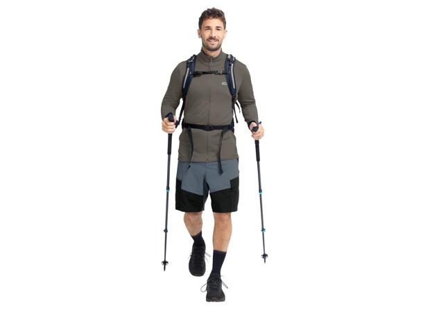 JW Litestride FZ M Brun M Jack Wolfskin fleecejacka herr 