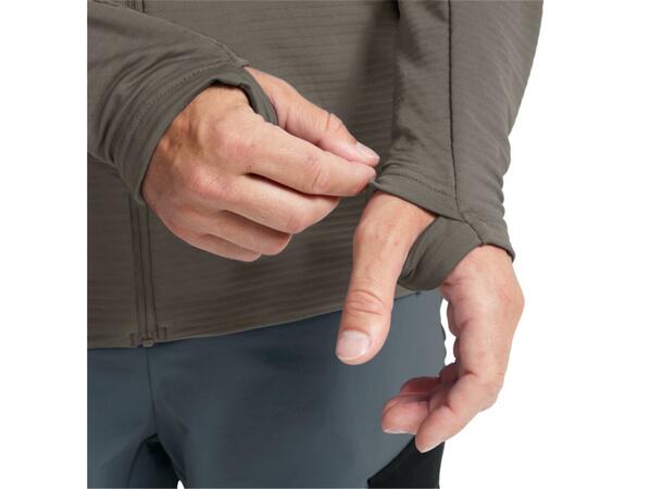 JW Litestride FZ M Brun M Jack Wolfskin fleecejacka herr 