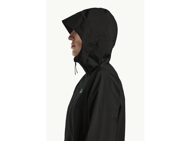 JW Prelight 2.5L LT Jkt W Svart L Jack Wolfskin regnjacka dam 