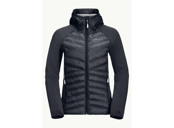 JW Routerburn Pro Hybrid W Grå L Jack Wolfskin jacka dam 