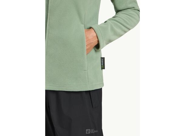 JW Taunus FZ W Ljusgrön L Jack Wolfskin fleecejacka dam 