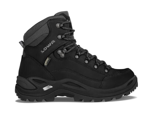 LOWA RENEGADE GTX MID WS Deep Black 5,5 Vandringskänga med Gore-Tex dam 