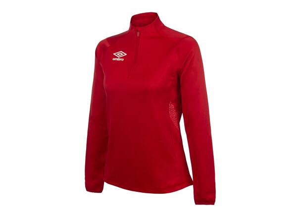 UMBRO Liga Halfzip W Röd 42 Träningströja med krage dam 