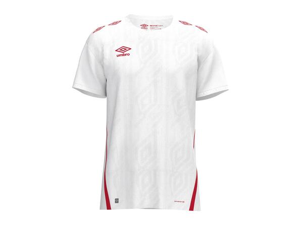 UMBRO UX Pro SS Jsy Vit/Röd L Matchtröja kort ärm 