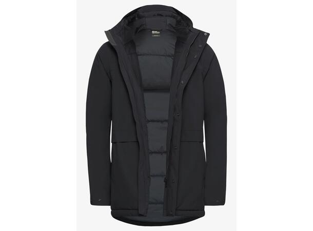 JW Cold Camp Coat M Svart M Jack Wolfskin vinterjacka herr 