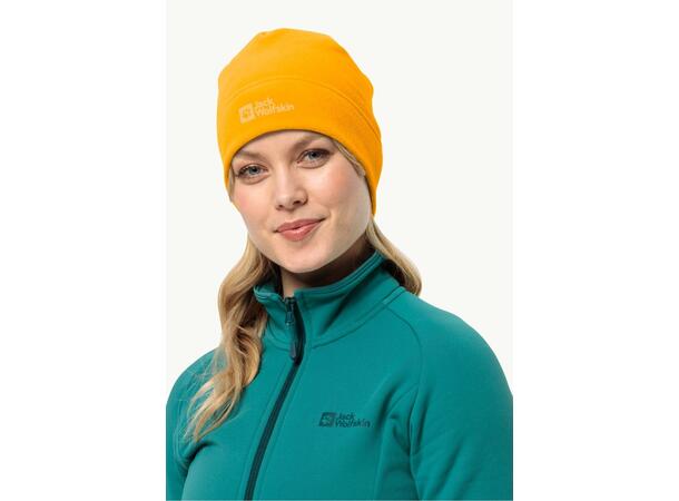 JW Real Stuff Beanie Gul Jack Wolfskin fleecemössa 