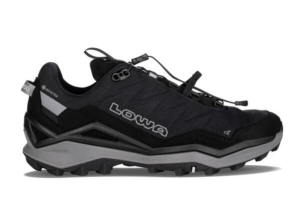 LOWA MADDOX PRO GTX LO SL Svart/Grå 10,5 Vandringssko med snabbsörning 