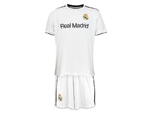 ST Real Madrid Poly Kit Jr no.124 Vit 14 Real Madrid matchställ junior 24/25 