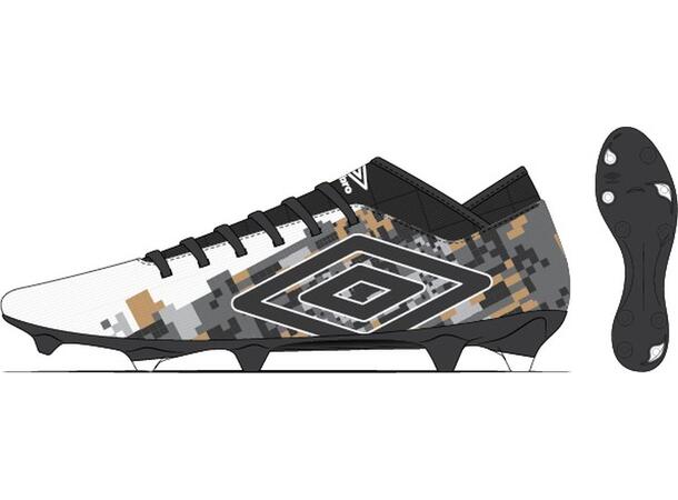 UMBRO Formation IV FG Jr Vit 35,5 Juniorsko med snörning (fasta dobbar) 