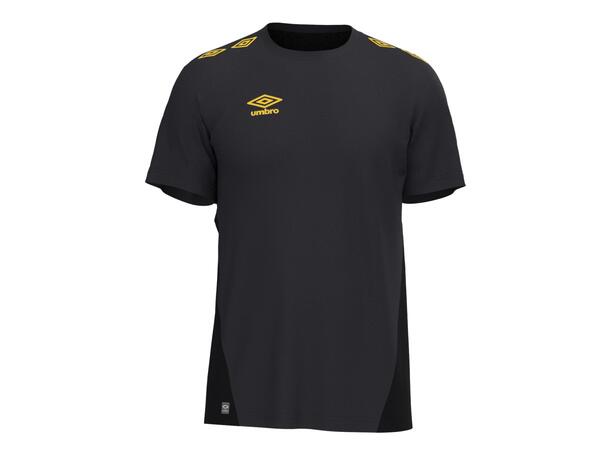 UMBRO UX Pro Trn Tee Svart/Gul L Tränings t-shirt 