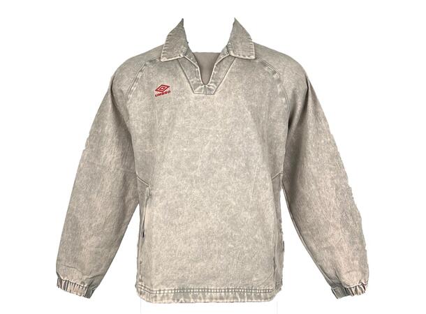 UMBRO Washed Drill Top Grå S Tröja i bomullstwill 