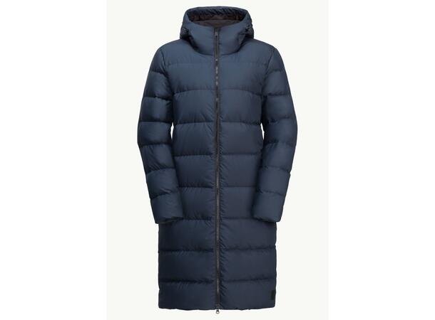 JW Frozen Palace Coat W Mörkblå M Jack Wolfskin fodrad kappa dam 