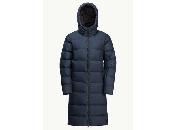 JW Frozen Palace Coat W Mörkblå M Jack Wolfskin fodrad kappa dam 