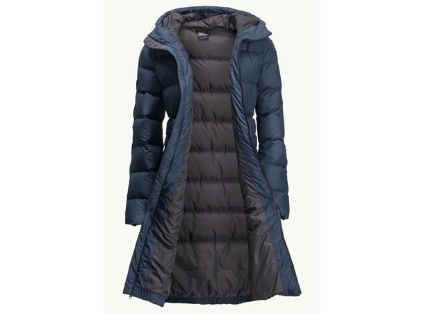 JW Frozen Palace Coat W Mörkblå M Jack Wolfskin fodrad kappa dam 