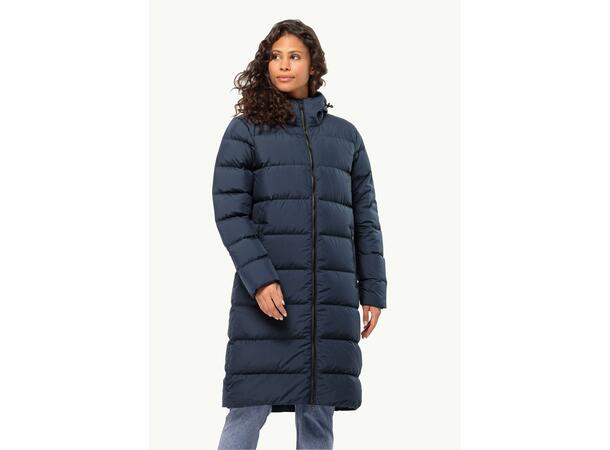 JW Frozen Palace Coat W Mörkblå M Jack Wolfskin fodrad kappa dam 