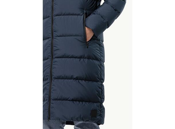 JW Frozen Palace Coat W Mörkblå M Jack Wolfskin fodrad kappa dam 