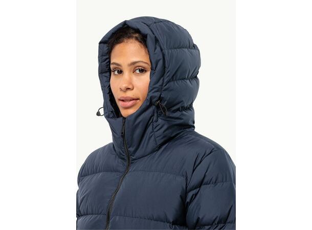 JW Frozen Palace Coat W Mörkblå M Jack Wolfskin fodrad kappa dam 