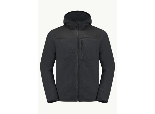 JW Kammweg Pile FZ M Mörkgrå L Jack Wolfskin fleecejacka herr 