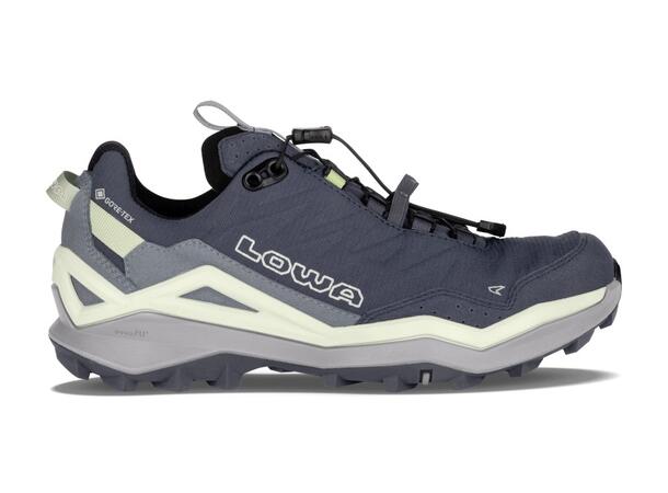 LOWA MADDOX PRO GTX LO SL WS Blå 4 Vandringssko med snabbsnörning dam 