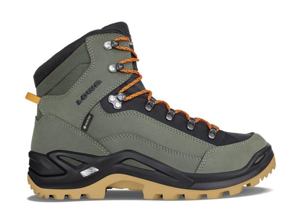 LOWA RENEGADE GTX MID Grön/Orange 11 Vandringskänga med Gore-Tex 