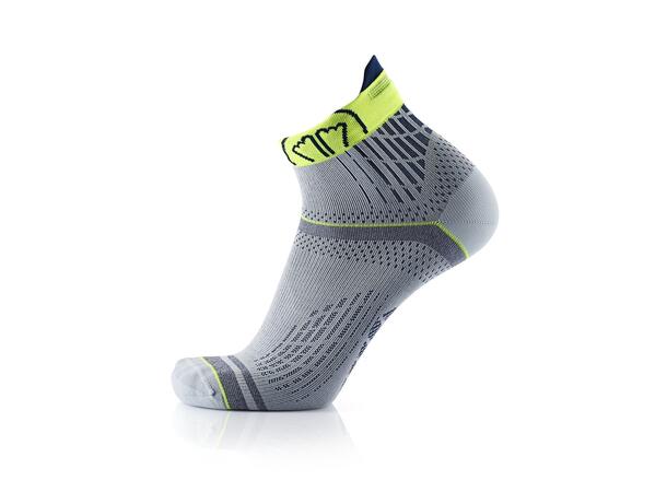 SIDAS RUN FEEL Grå/Gul 39-40 Löparstrumpor 