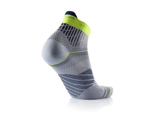 SIDAS RUN FEEL Grå/Gul 39-40 Löparstrumpor 