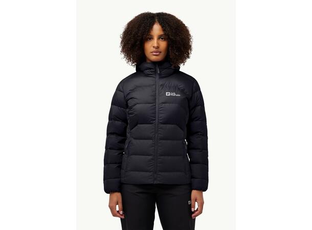 JW Ather Down Hoody W Svart L Jack Wolfskin dunjacka dam 