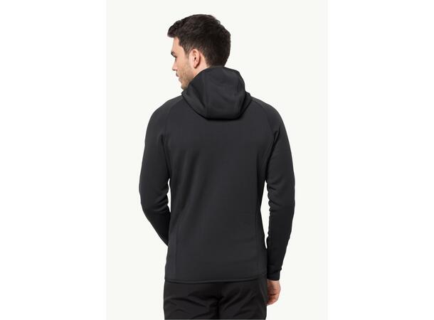 JW Baiselberg Hooded FZ M Svart M Jack Wolfskin fleecejacka herr 
