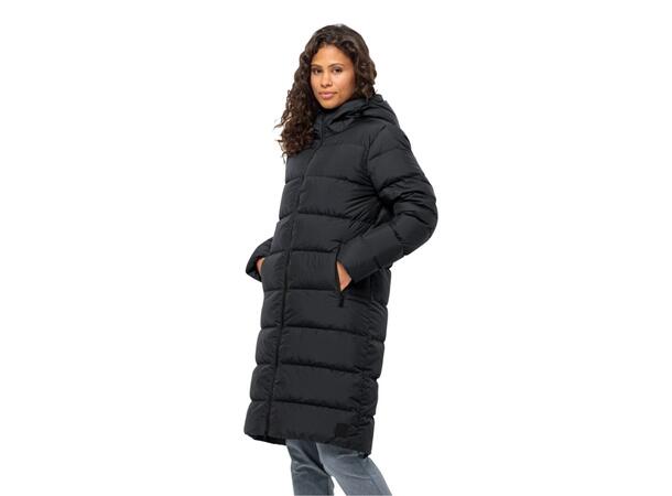 JW Frozen Palace Coat W Svart XL Jack Wolfskin fodrad kappa dam 
