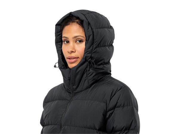 JW Frozen Palace Coat W Svart XL Jack Wolfskin fodrad kappa dam 