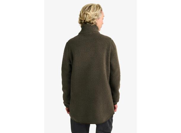 JW High Curl Coat W Grön L Jack Wolfskin fleecejacka dam 